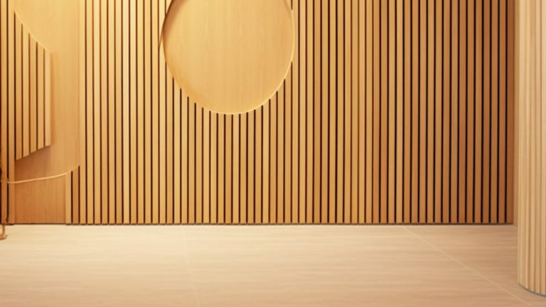 acoustic wooden slat panel